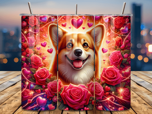 Corgi Dog Floral Valentine Tumbler Wrap Review for Digital Sellers
