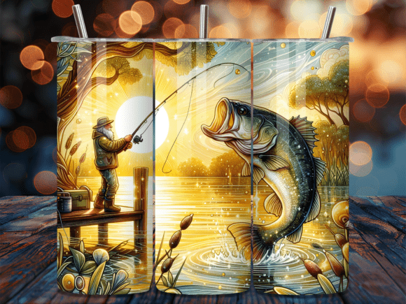 Fishing Sunset Old Man Tumbler Wrap Review