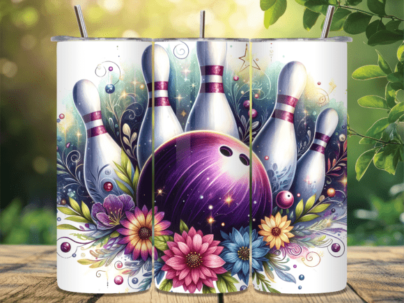 Floral Bowling Ball Strike Tumbler Wrap Review for Local Business Branding