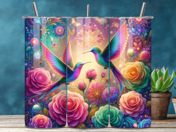 Floral Hummingbird Tumbler Wrap Review for Handmade Creators