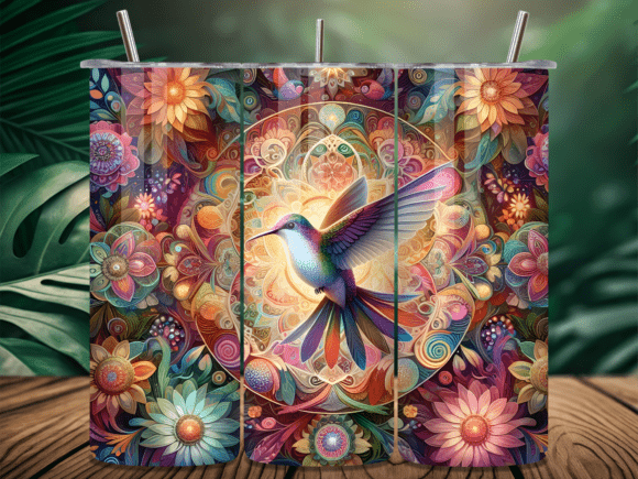 Music Hummingbird Art Valentine Tumbler for Tumbler Wraps