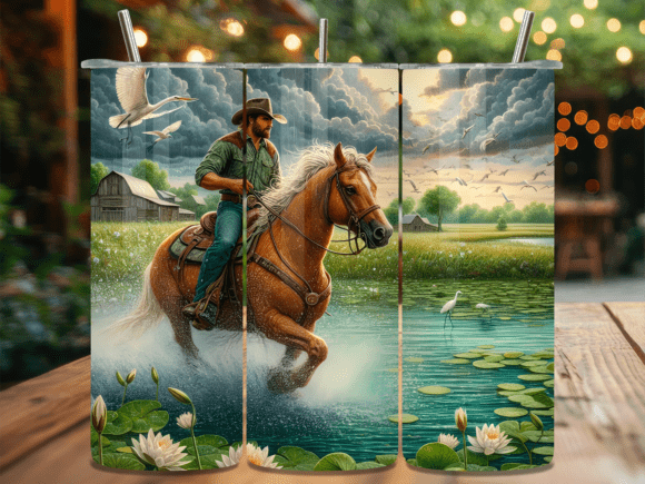 Rustic River Crossing Cowboy Tumbler Wrap Review