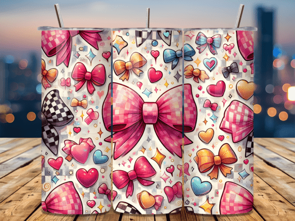 Seamless Coquette Bow Valentine Tumbler Wrap Review for Handmade Businesses