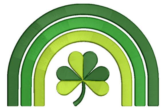 St. Patrick’s Rainbow Clover: A Vibrant Graphic Design Asset for Holiday and Lifestyle Content