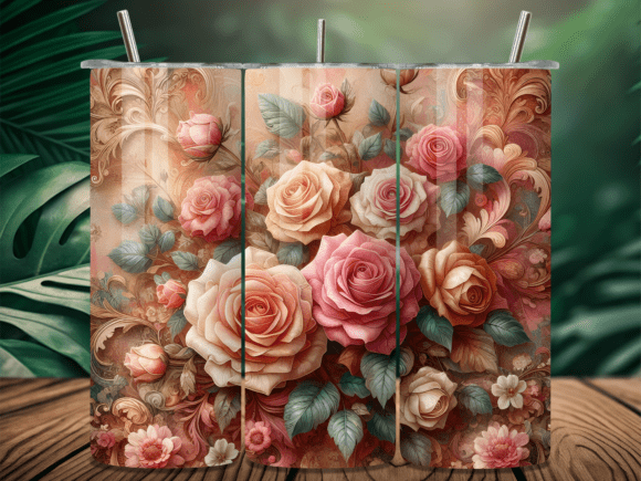 Vintage Floral Valentine Tumbler Wrap Review
