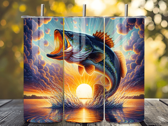 Vivid Sunrise Bass Splash Tumbler Wrap Review