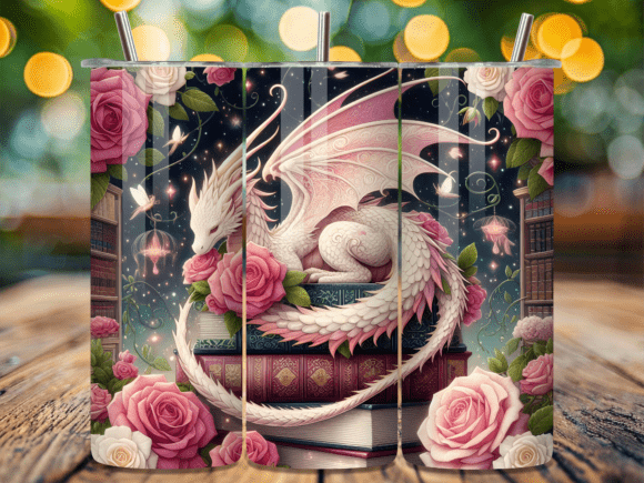 White Dragon Pink Rose Library Tumbler Review for Real Crafting Projects
